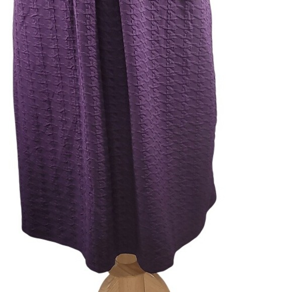 Dressbarn Purple Short Sleeve‎ Cowl Neck Dress - Picture 3 of 12